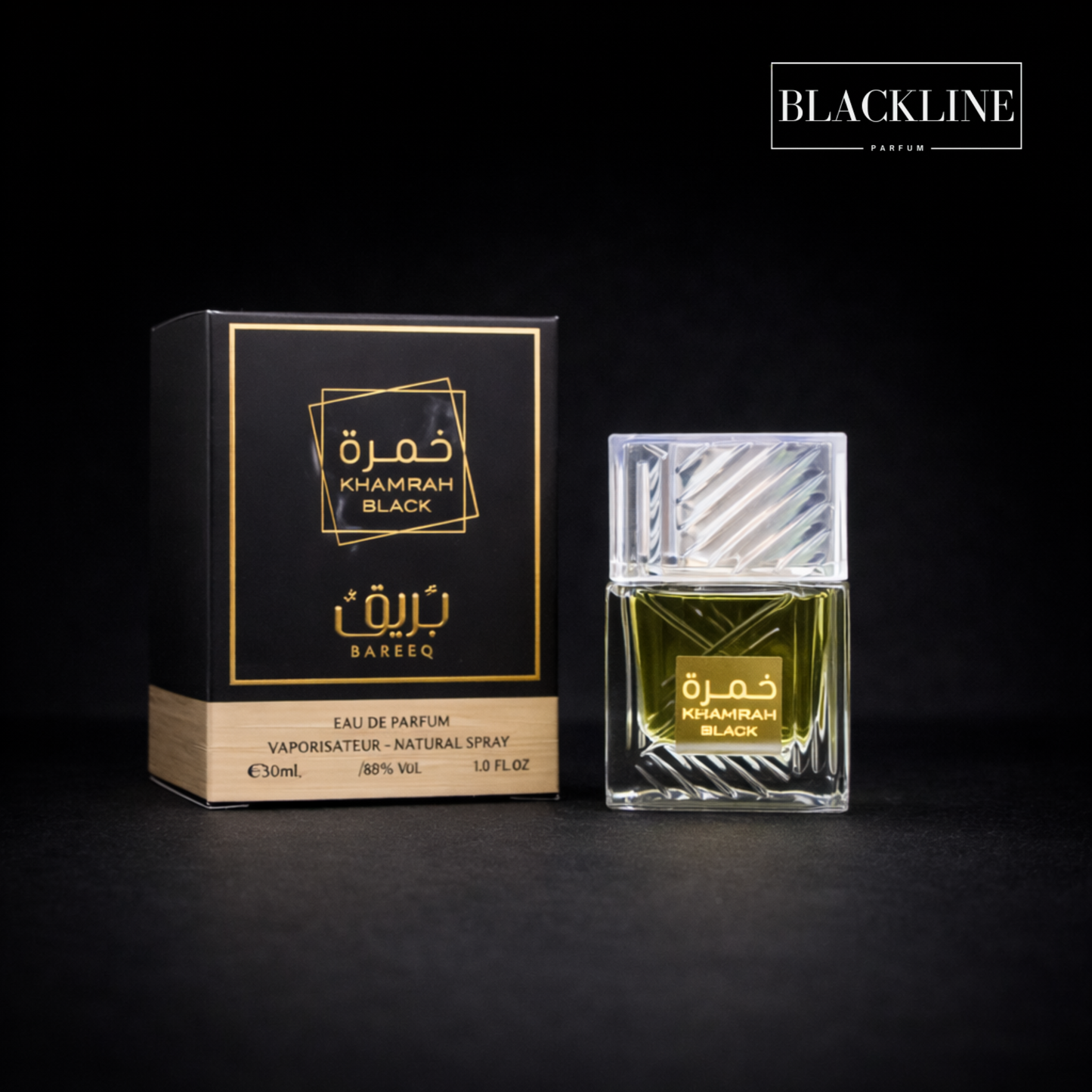 Khamrah Black BAREEQ 30ML Mixte